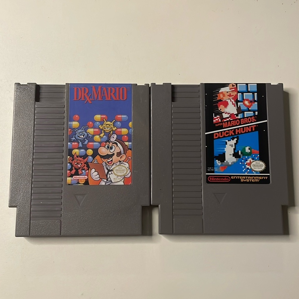 NES Games‎ Bundle. Dr. Mario and Mario Bros./Duck Hunt. Both Tested! Authentic.